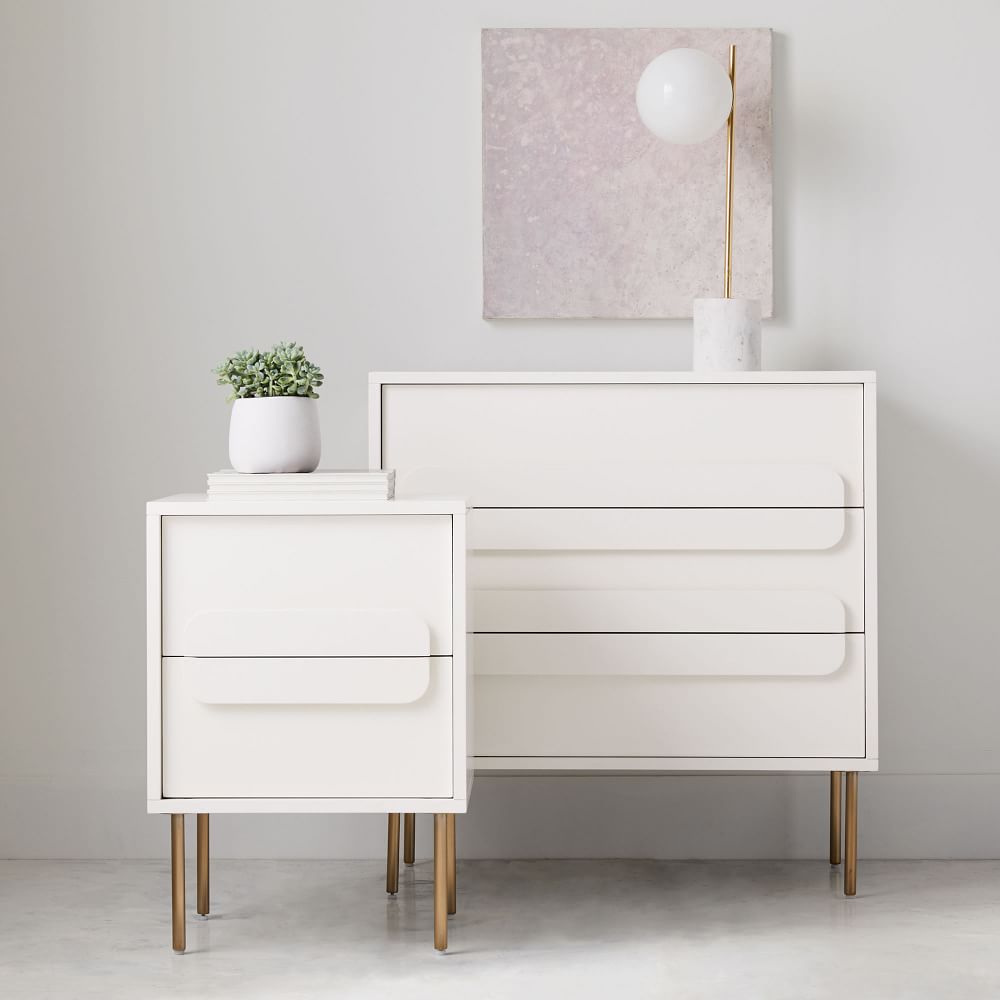 Gemini Bedside Table 46 cm West Elm UK